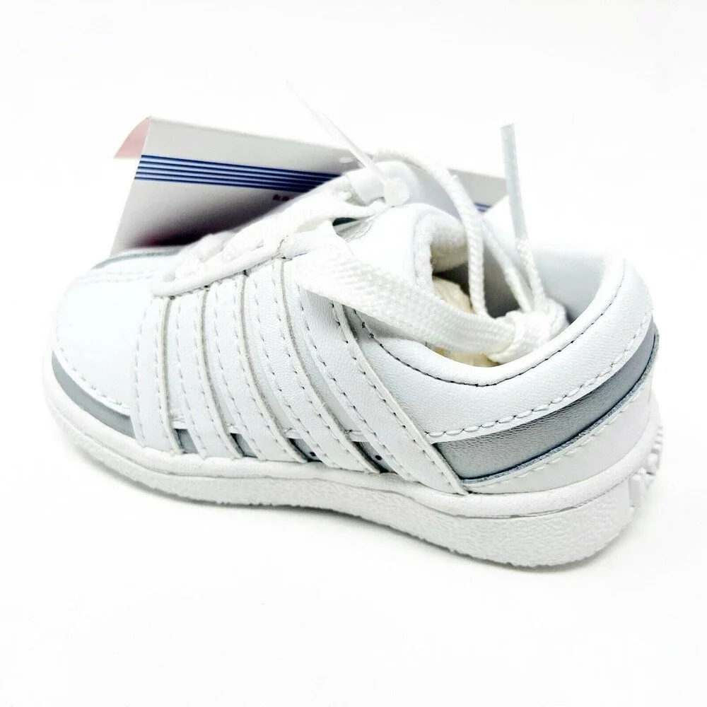 K-Swiss Ramli White Platinum Infant Size 6 Casual Sneakers 2485147